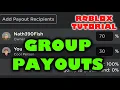 How to make Group Payouts on Roblox Recurring and One Time Payouts - Tutorials by Nath390Fish