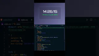 I built this glowing clock with just html css js