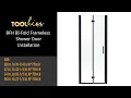 TOOLKISS BFH Bi-Fold Shower Door Installation
