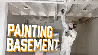 Pintar paredes y techos del sotano