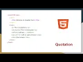 HTML Quotation and Citation Elements blockquote abbr HTML Tutorial For Beginners