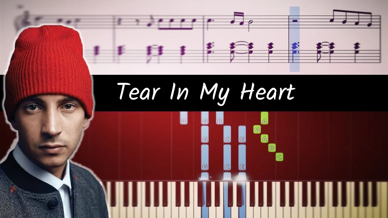 How to play piano part of Tear In My Heart by Twenty One Pilots