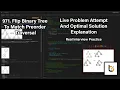 LeetCode 971 First Attempt Walkthrough Narration Flip Binary Tree To Match Preorder Traversal