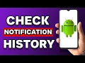 Download Lagu How To Check Notification History On Android (Tutorial)