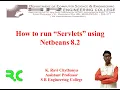 How to run Servlets using Netbeans