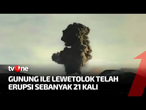 Gunung Api Ile Lewotolok di NTT Alami Erupsi Selama 24 Jam