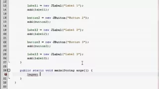 Java GUI Tutorial 10 Gridlayout