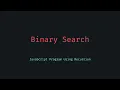 Binary Search Recursively in JavaScript