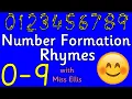 NUMBER FORMATION RHYMES 0-9 with Miss Ellis