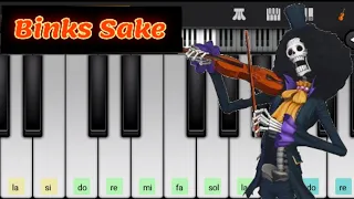 عزف اغنيه بينكس ساك من انمي ون بيس بروك Binks Sake One Piece Brook Perfect Piano 