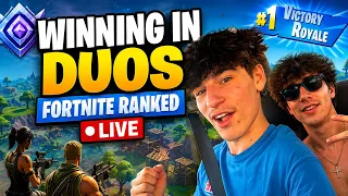 Winning IN DUOS Fortnite RANKED 🔴LIVE🔴