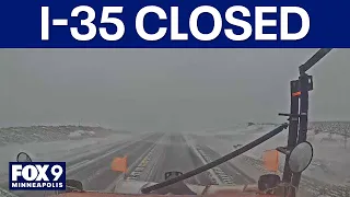 Interstate 35 remains closed in northern Iowa after winter storm