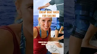 CHEAP BOAT HACK for sailing ⛵️ #sailingcatamaran