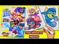 Paw Patrol The Mighty Movie Coloring Skye Liberty and Chase