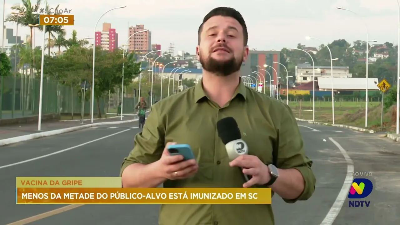 Apenas menos da metade do público-alvo da Campanha de Vacinação contra a gripe está imunizado em SC