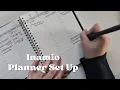 Inamio planner setup minimal planner Nicole makes plans minimalist planner plan with me