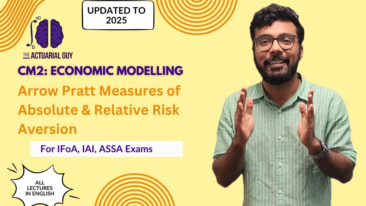 CM2: Utility Theory - Arrow Pratt Measures of Absolute & Relative Risk Aversion