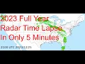 2023 Full Year in 5 Minutes US Weather Radar Time Lapse Animation