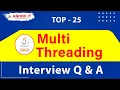 Top 25 Java Multi Threading Interview Questions Answers Ashok IT