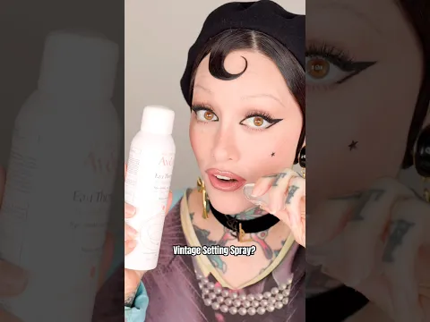 Vintage Setting Spray 🧊 💦 #vintagemakeup