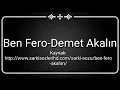 Ben fero-Demet Akalın-lyrics