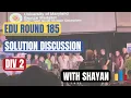 Codeforces Educational Round 185 Div 2 Solution Discussion