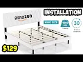 Amazon King Size Bed Frame Assembly Installation step-by-step