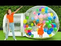 Lagu Alicja i ciocia zbudowały nadmuchiwany domek