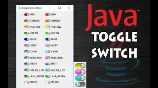 How to Beautiful Toggle Switch Button UI in Java