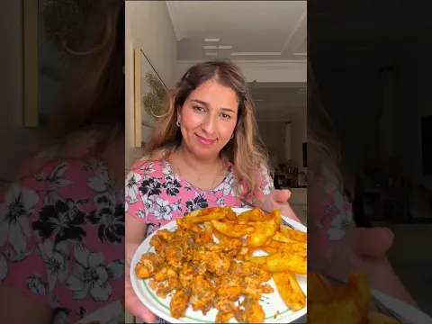 بطاطة ودجاج مقرمشة معلكة 🇲🇦 #viral #food #المغرب #طبخ #وصفات #foryou