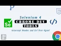 Selenium 4 with C - Chrome DevTools Intercept XHR Header and Set User-Agent