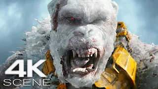 godzilla king kong u0026 shimo vs skar king uhd 4k fight scene godzilla x kong the new empire