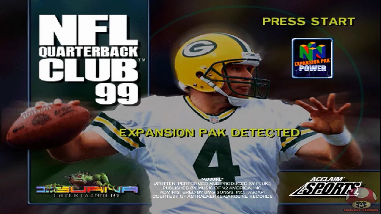 NFL Quarterback Club '99 (Nintendo 64): Intro & auto demo