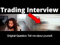 Quant trading behavioral interview