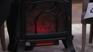 Duraflame 1500W Large Infrared Quartz Stove Heater Effect on QVC
