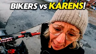 KARENS REGRET MESSING WITH BIKERS | CRAZY MOTO MOMENTS & CRASHES #46