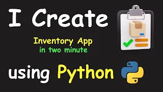 I CREATE INVENTORY APP IN 2 MIN USING PYTHON PYTHON TKINTER TUTORIAL