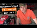 EASILY Fix a LAWNMOWER that WON T START Troy-Bilt TB360 Briggs Stratton Sat Unused for 3 Years