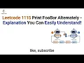 Leetcode 1115 Print FooBar Alternately