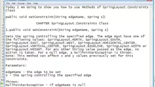 Java Programming Tutorial - SpringLayout Constraints-13