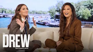 ashley park surprises drew barrymore with adorable handmade gift the drew barrymore show