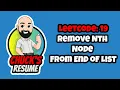 Leetcode 19 - Remove Nth Node From End of List JavaScript