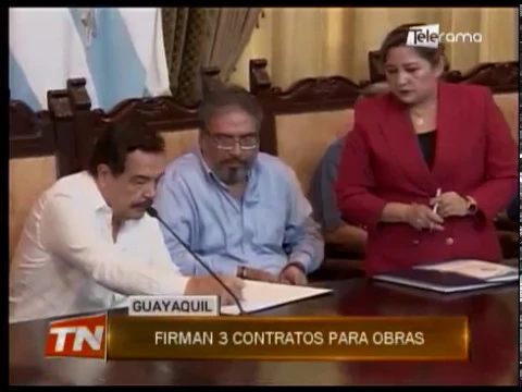 Firman 3 contratos para obras