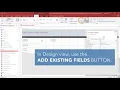 Access Tutorial - Adding Fields to a Form