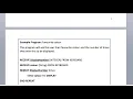 Fixed Loops - Pseudo Code