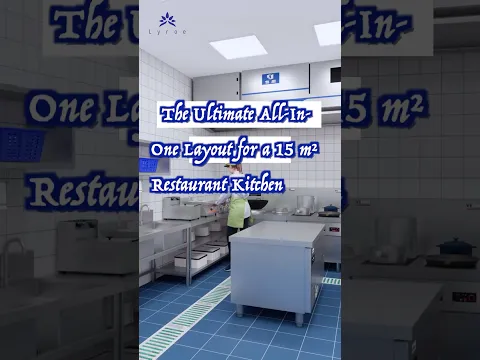 Small Restaurant Kitchen Design (15m²): One Layout That Does Everything #lyroekitchen #spacesaving