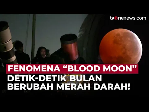 Fenomena Blood Moon Tiba! Detik-Detik Bulan Berubah Merah Darah