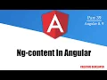 Ng-content in angular Ng Container Angular Angular Tutorial Angular Ng Container