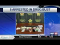 Eight people arrested in Jackson County following drug bust