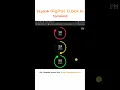 Modern Digital Clock UI with Tailwind CSS